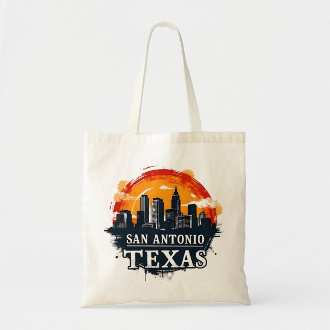San Antonio Texas skyline Tote Bag (Front)
