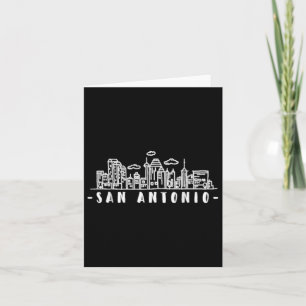 San Antonio Texas Skyline Tx Pride  Card