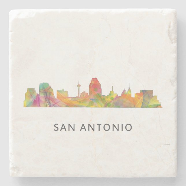 SAN ANTONIO TEXAS WB1 - STONE COASTER (Front)
