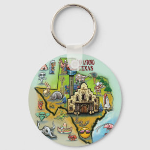 San Antonio TX Key Ring