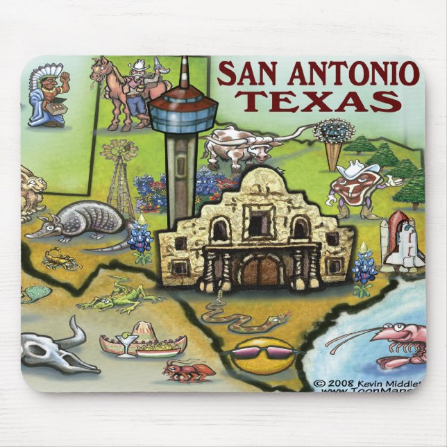 San Antonio TX Mouse Pad (Front)