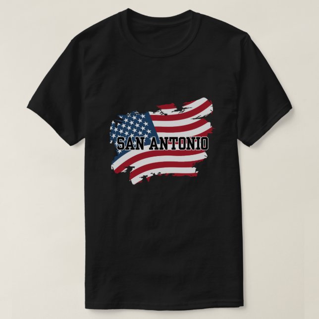 San Antonio USA T-Shirt (Design Front)