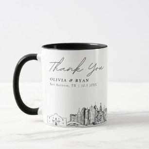 San Antonio Wedding Simple Custom Coffee Mug
