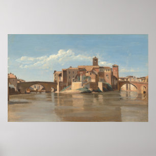 San Bartolomeo - Jean-Baptiste- Corot Fine Art Poster