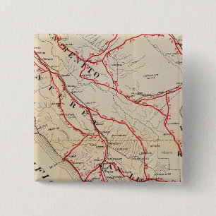 San Benito, Fresno, Monterey, San Luis Obispo 15 Cm Square Badge