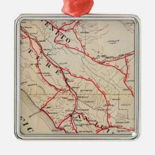 San Benito, Fresno, Monterey, San Luis Obispo Metal Ornament
