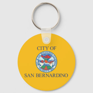 San Bernardino (california) City flag Keychain