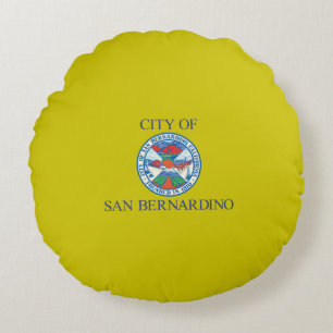 San Bernardino (California) City flag Round Cushion