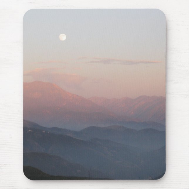 San Bernardino Mountain Moonrise Mouse Pad (Front)