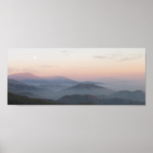 San Bernardino Mountain Moonrise Poster