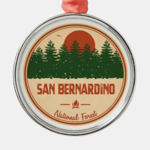 San Bernardino National Forest Metal Ornament