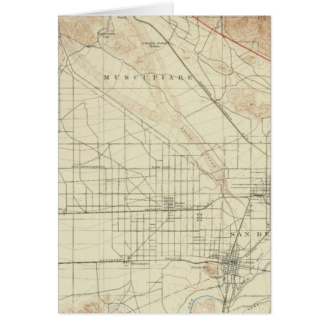 San Bernardino quadrangle showing San Andreas Rift (Front)