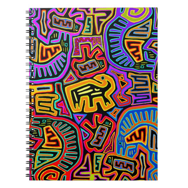 San Blas Island Mola Collage Notebook (Front)