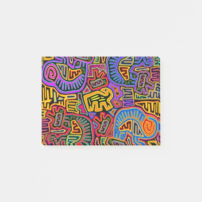 San Blas Island Mola Collage Post-it Notes (Front)