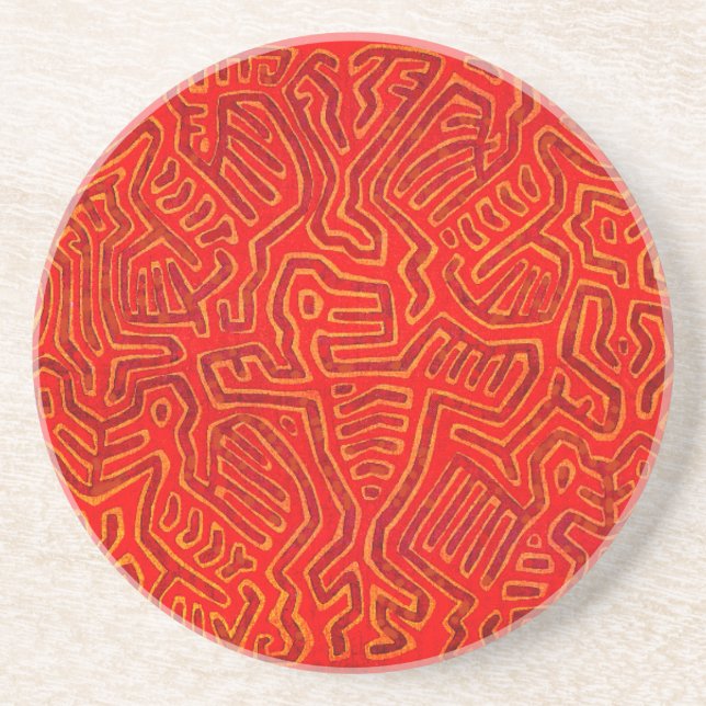 San Blas Island Mola Spirits Coaster (Front)