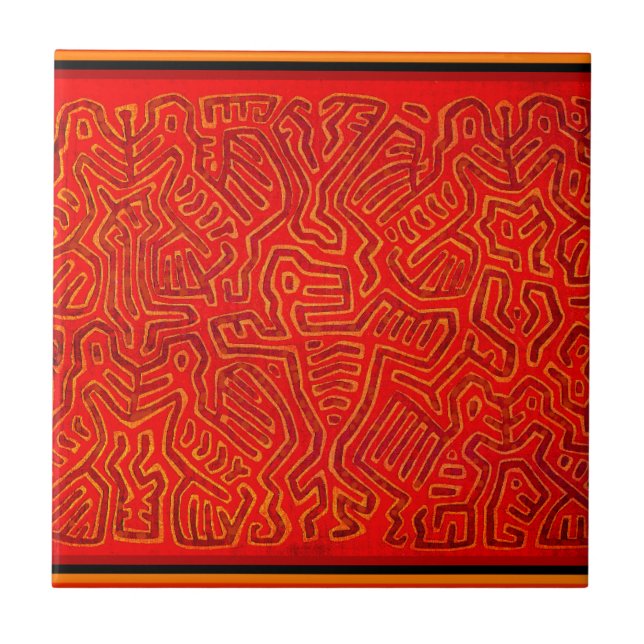 San Blas Island Mola Spirits Tile (Front)