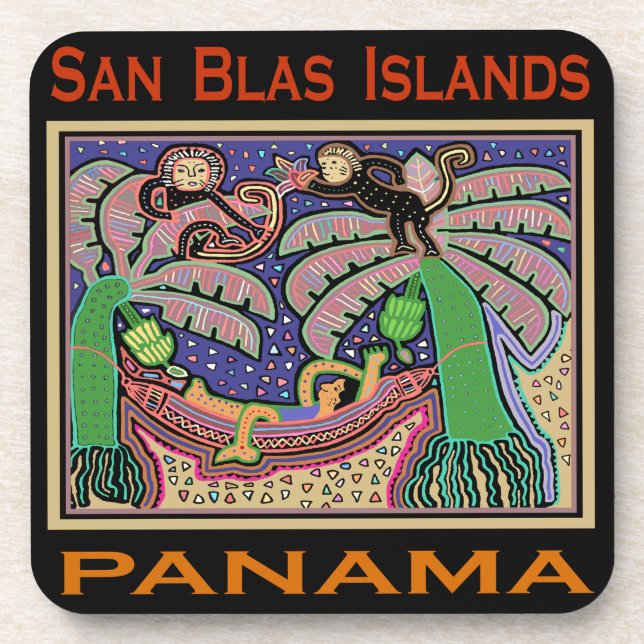San Blas Islands Panama Mola Coaster (Front)