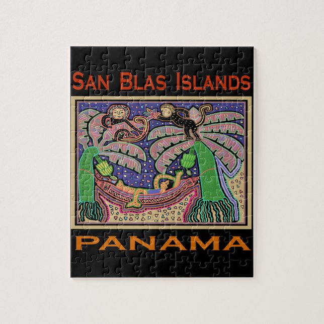 San Blas Islands Panama Mola Jigsaw Puzzle (Vertical)