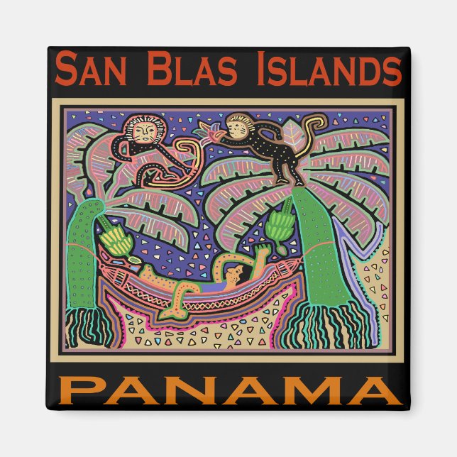 San Blas Islands Panama Mola Magnet (Front)