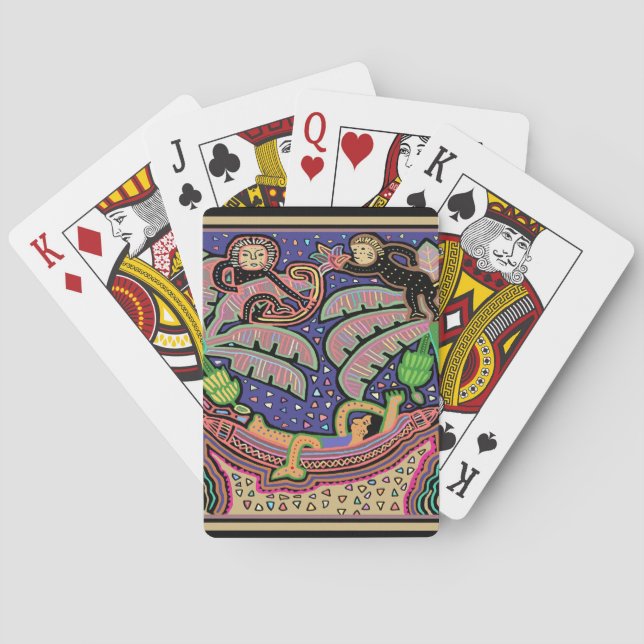 San Blas Islands Panama Mola Playing Cards (Back)