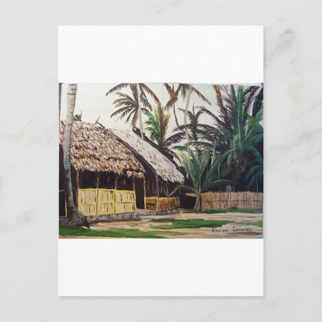 San Blas Islands, Panama WaterColor Postcard (Front)