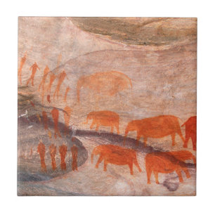 San, Bushman Rock Art, Cederberg Wilderness Ceramic Tile