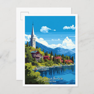 San Carlos de Bariloche Argentina Travel Postcard