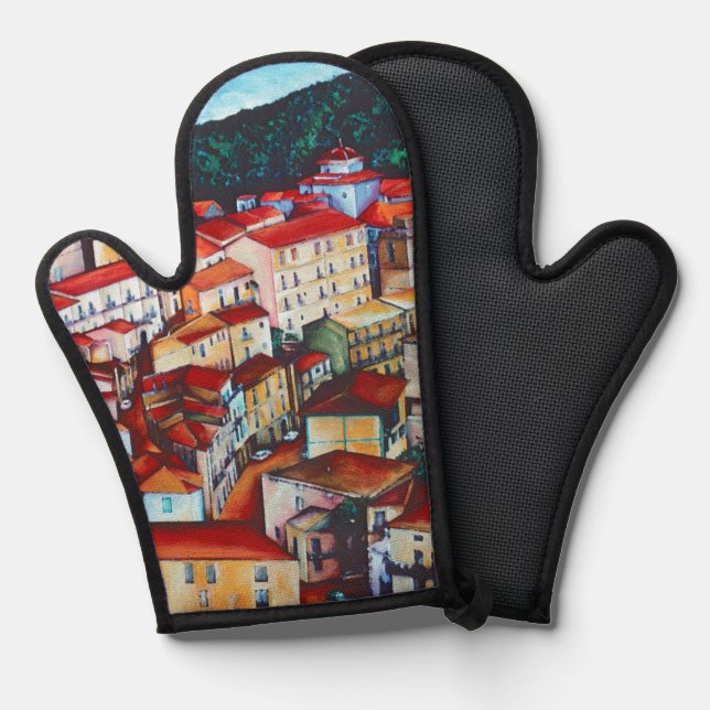 San Chirico, Italy Oven Mitt (Front/Back)