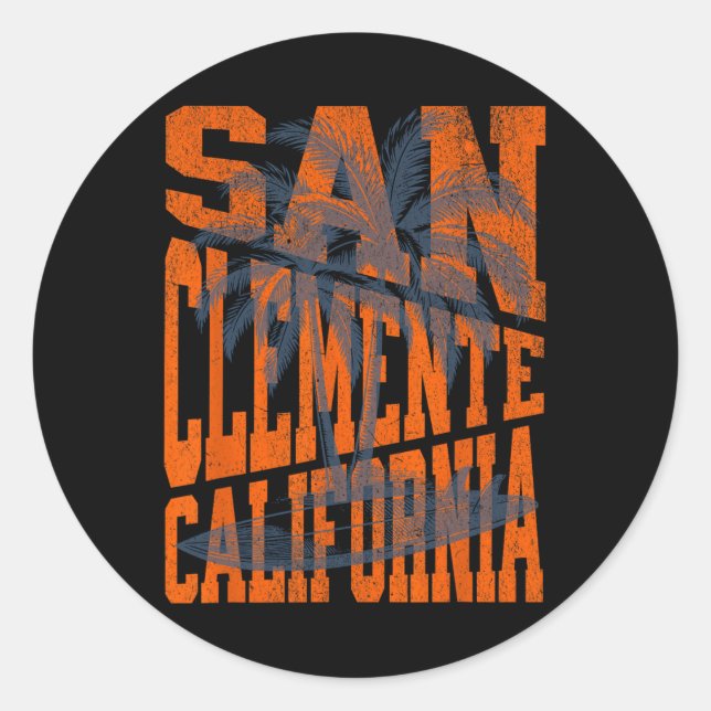 San Clemente _1  Classic Round Sticker (Front)