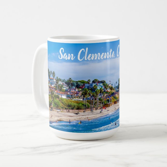 San Clemente Beach Coffee Mug (Front Left)