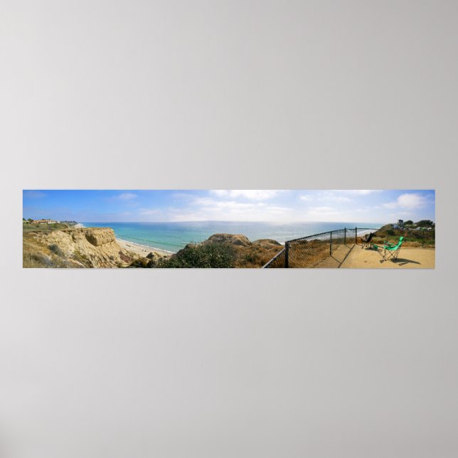 San Clemente, CA State Beach Panoramic Poster (Front)
