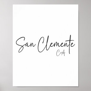 San Clemente California Ca Retro Poster