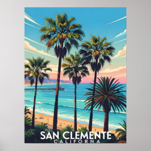 San Clemente California coastal view Poster