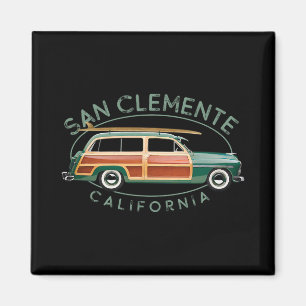 San Clemente California Vintage Surfing  Magnet