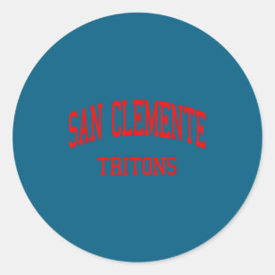 San clemente high school hs san clemente ca retro  classic round sticker
