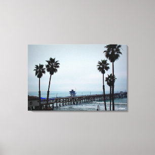 San Clemente Pier - 3 Panel Canvas Print