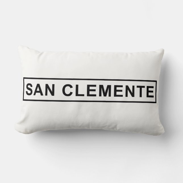 San Clemente Sign Pillow (Front)