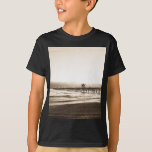 San Clemete pier California beach vintage photo T-Shirt