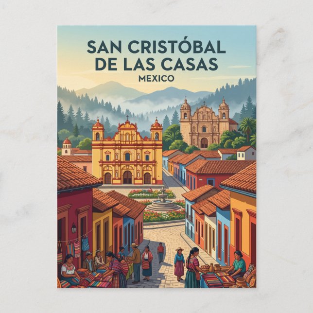 San Cristóbal de las Casas Mexico Postcard (Front)