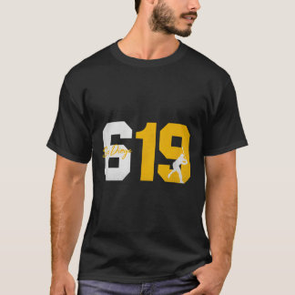 San Diego 619 Vintage 90s Baseball Player Silhouet T-Shirt