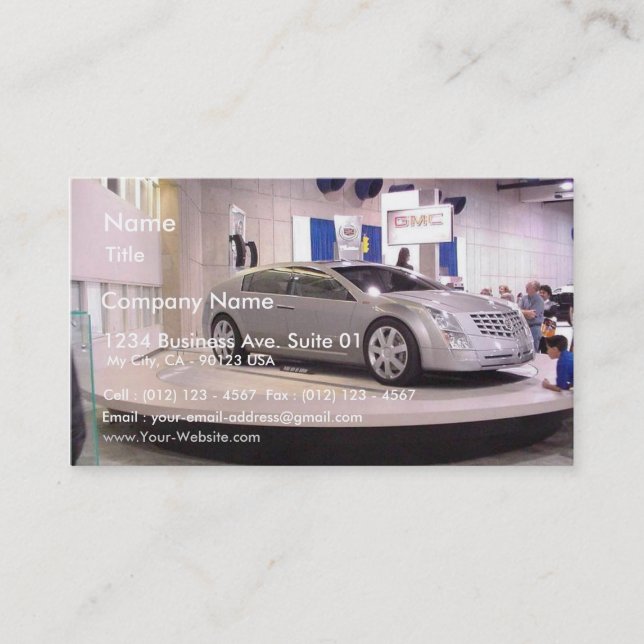 San Diego Autoshow Business Card (Front)