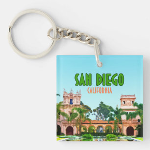 San Diego Balboa Park California Vintage Key Ring