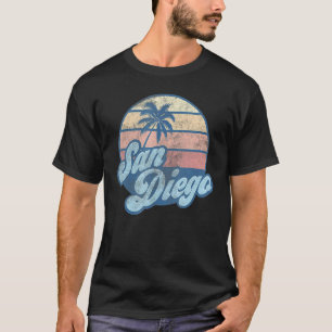 San Diego Beach California CA Retro Vintage 70s T-Shirt