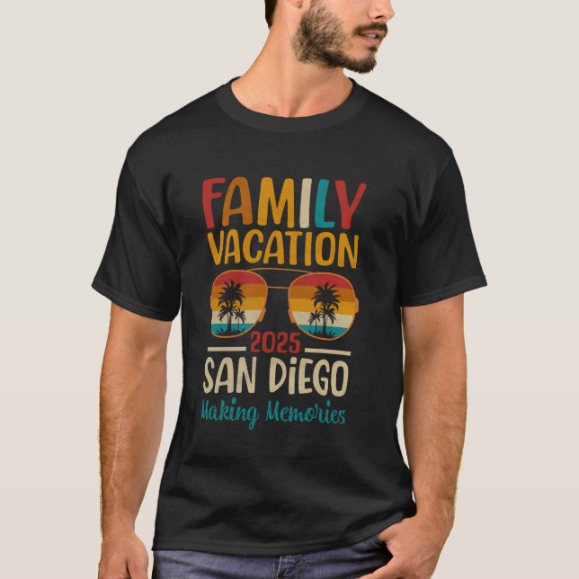 San Diego Beach California Matching Family Vacatio T-Shirt (Front)