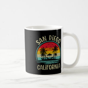 San Diego Beach California Palm Tree Family Summer Coffee Mug
