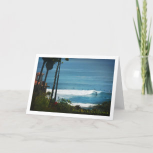 SAN DIEGO Bird Rock house surfers Thank You Card