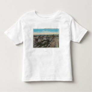 San Diego, CA - Bird's Eye View of Downtown Toddler T-Shirt