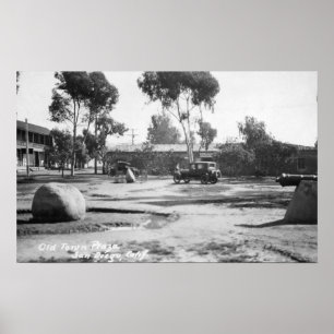 San Diego, CA Old Town Plaza View Photograph Poster