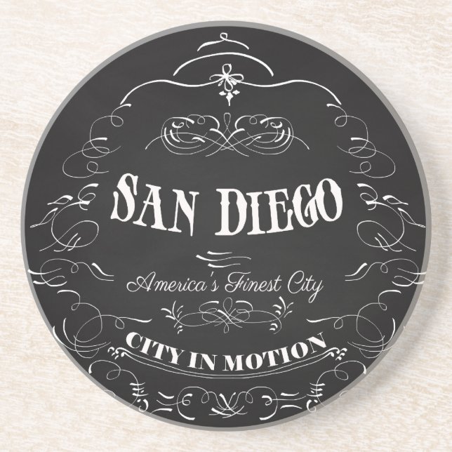 San Diego California, America's Finest City Coaster (Front)