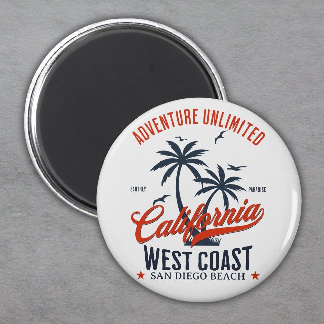 San Diego California Beach Adventure Unlimited Magnet (Creator Uploaded)